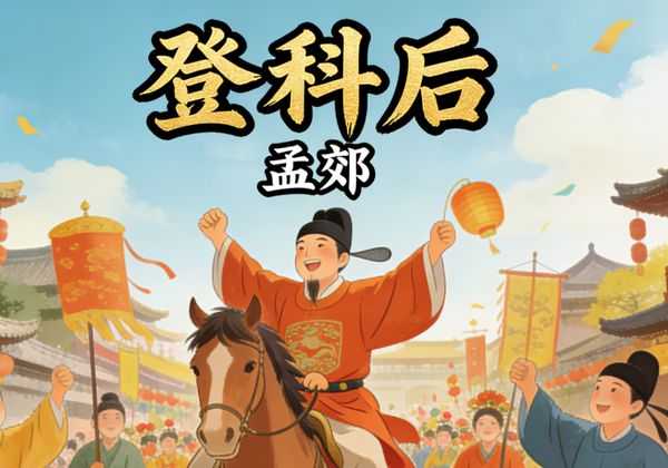 46岁终中进士：孟郊一句“春风得意”，写尽半生寒窗狂喜