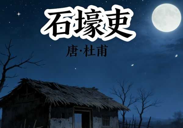 寒夜惊魂！杜甫《石壕吏》：一字一泪，写尽安史之乱下的百姓悲歌