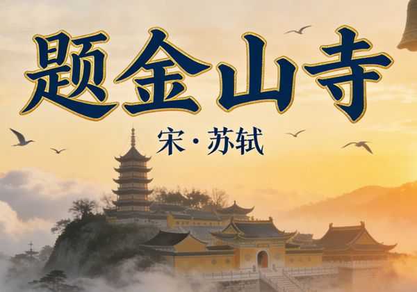 文字魔术！苏轼《题金山寺》：正读日出壮阔，倒读日落苍茫