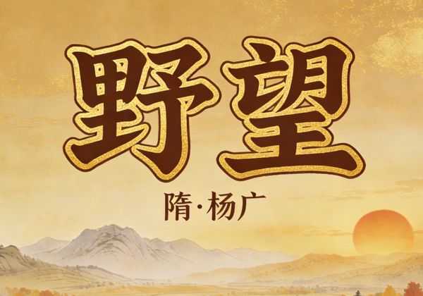 隋炀帝一首《野望》，被马致远借鉴后成课本经典，原版却少有人知