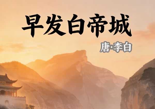 流放遇赦惊鸿渡：李白巫峡获免，挥笔写下《早发白帝城》千古绝唱